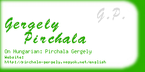 gergely pirchala business card